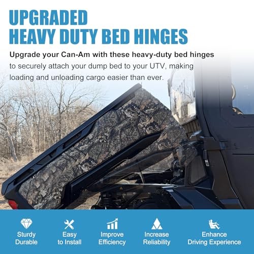 UTV Aluminum Dump Bed Hinge Kit Compatible with 2016-2025 Can-Am Defender