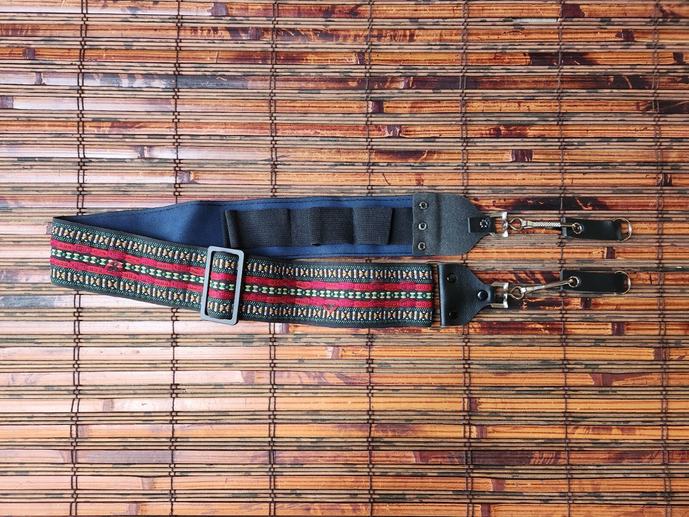 Hippie Camera Strap Adjustable Geometric Design Multicolor, NICE!!!