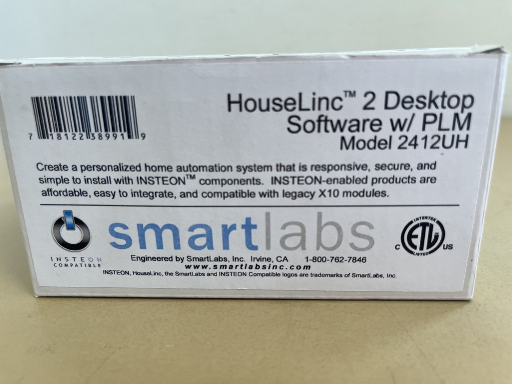 HouseLinc 2 Desktop Software with PLM, Model 2412UH, Insteon, Smart Labs