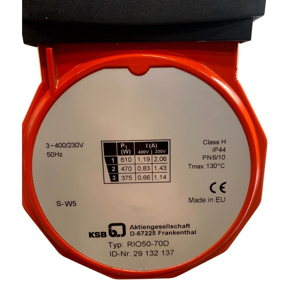KSB RIO50-70D Circulation Pump 400 V