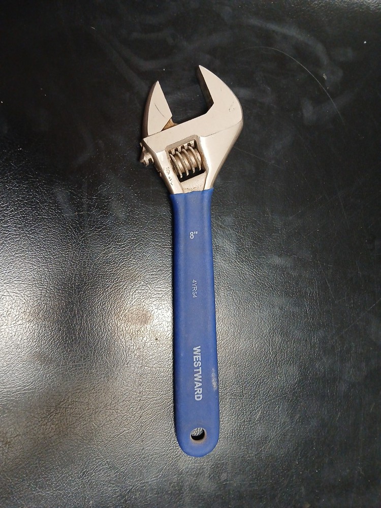 Westward Adjustable Wrench  8" 4YR54