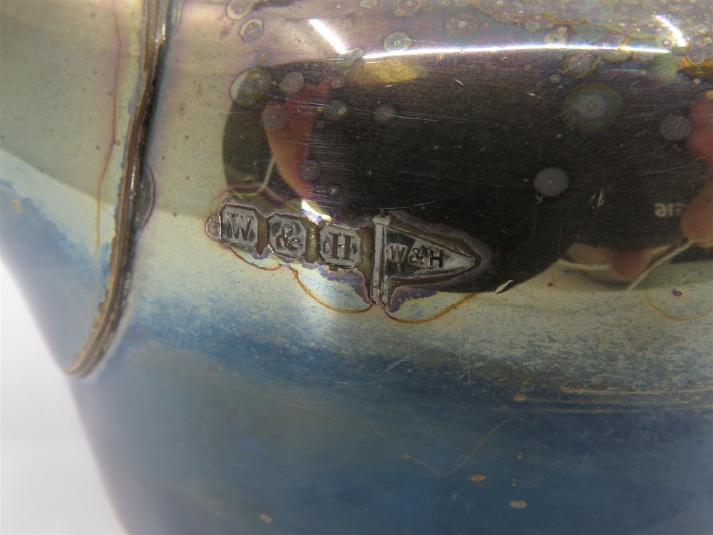 Vintage Walker & Hall Silverplate Teapot Kettle in Post-War Style