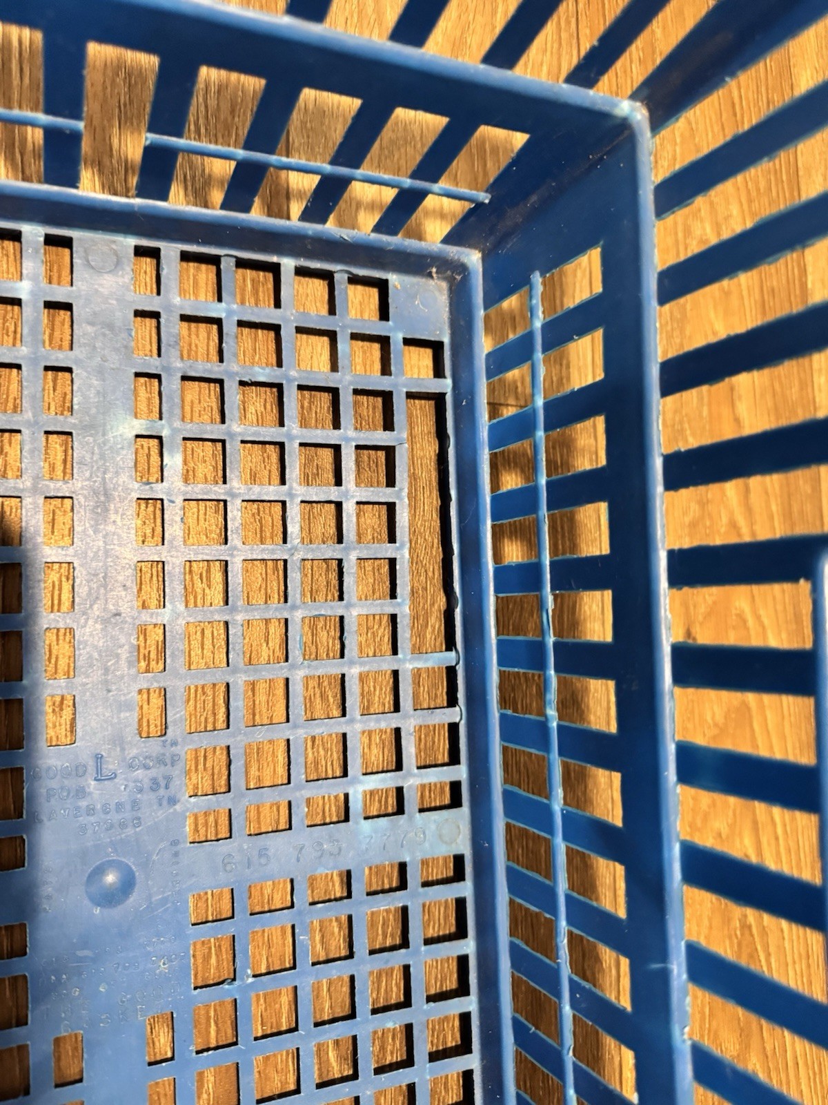 Vintage Toys R Us Blue Shopping Basket Rare Geoffrey