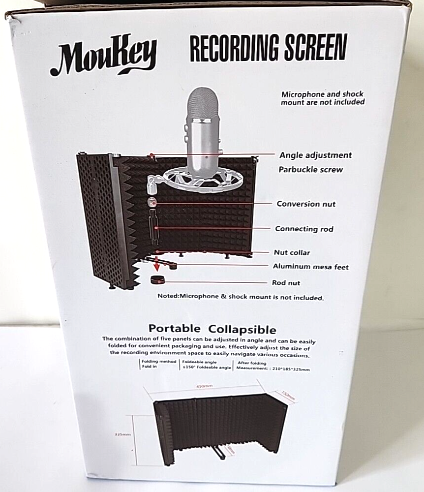MPFBK5 Recording Screen 5 Foldable Panels