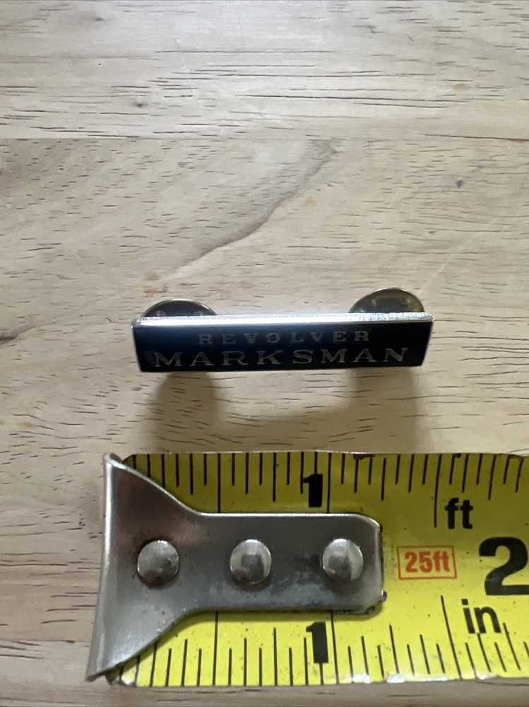U.S. Military Revolver Marksman Pin Back