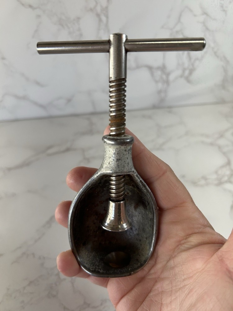 Vintage Metal T Handle Nutcracker
