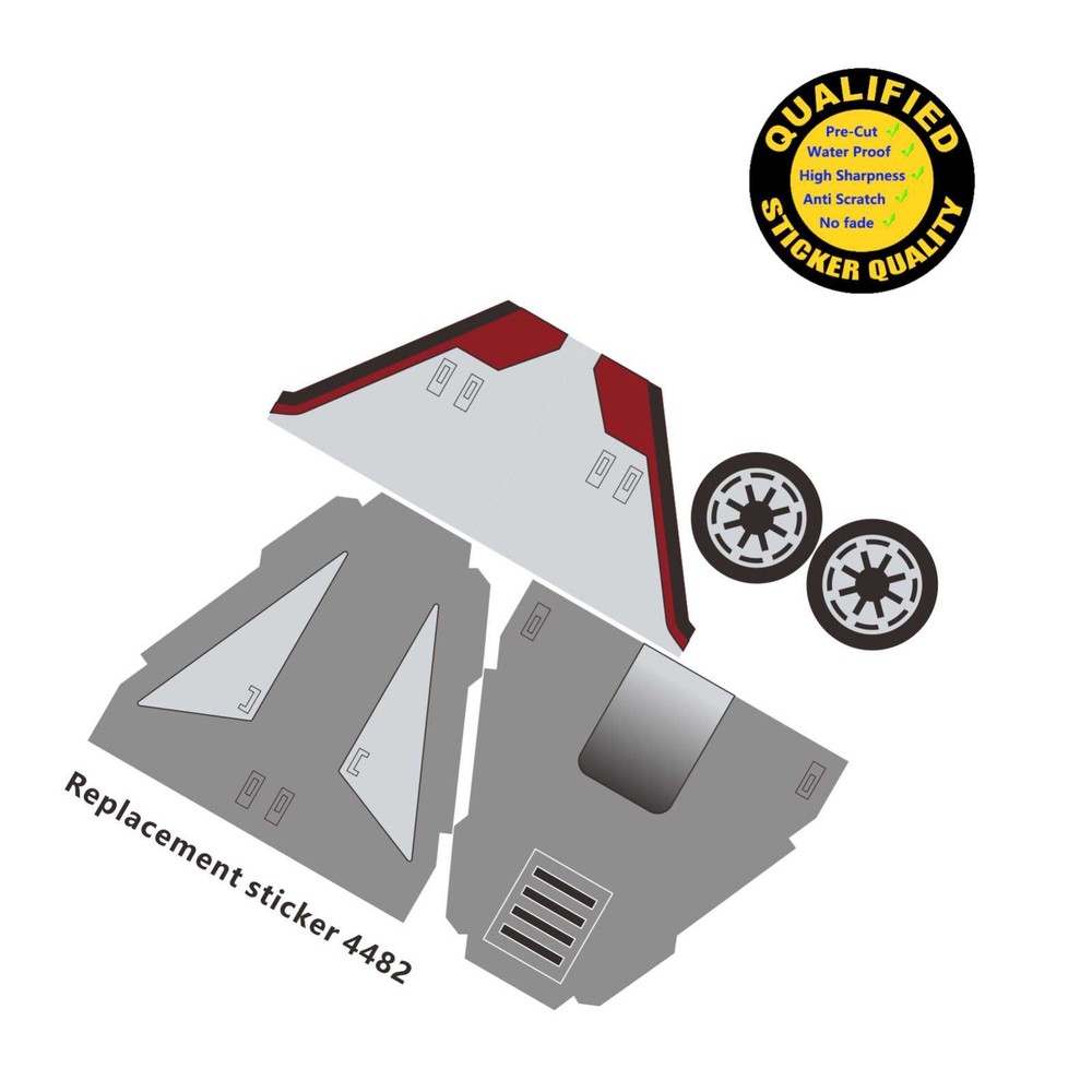 Replacement sticker for set 4482 Precut sticker