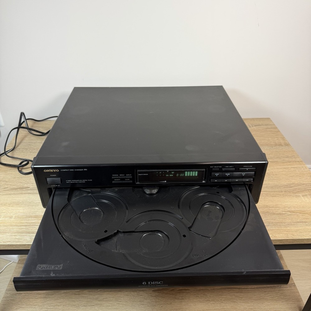 Onkyo 6 Disc Compact Disc Player Model DX-C206 MOSTLY WORKING PLEASE READ INFO