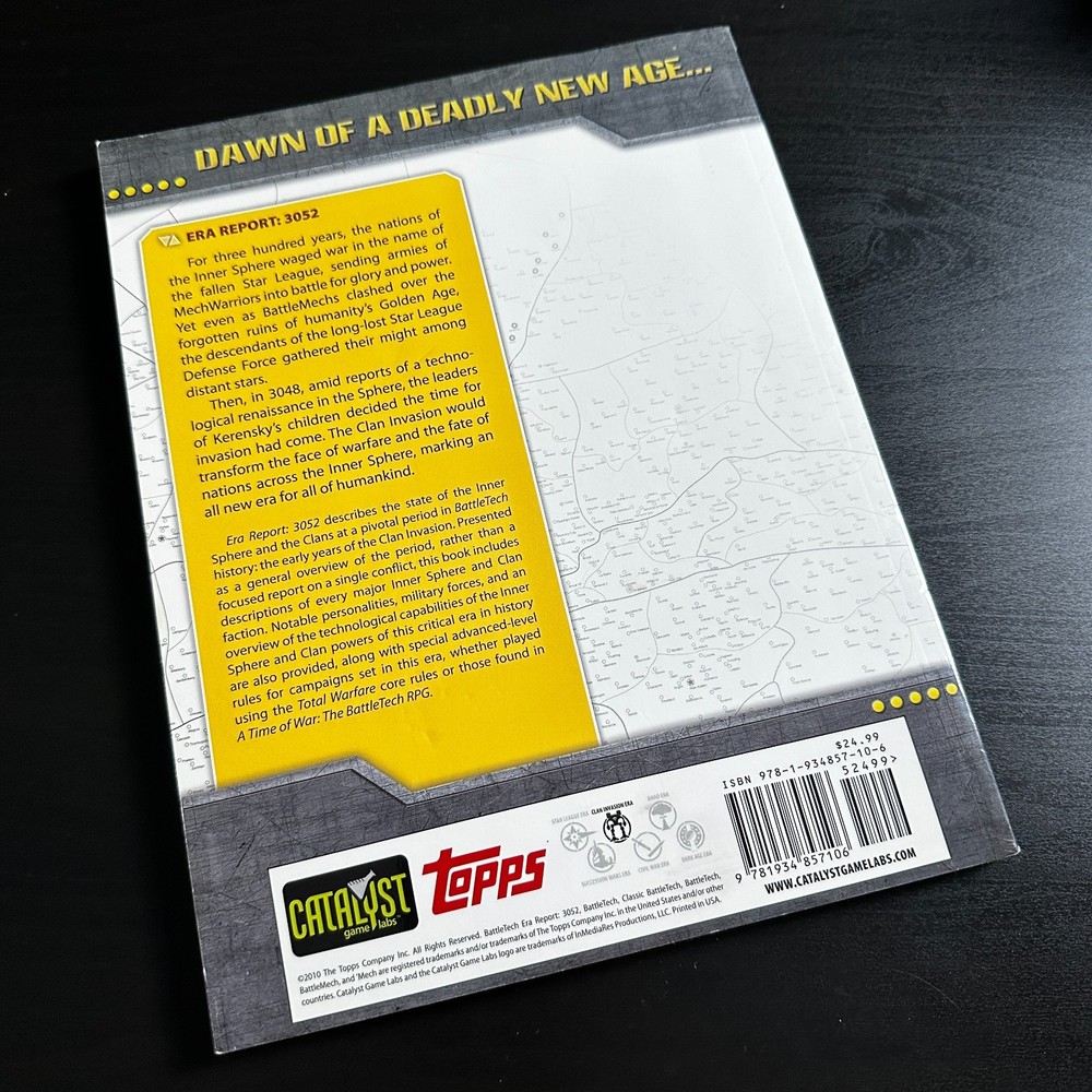 BattleTech 35220: Era Report 3052 Sourcebook OOP Catalyst