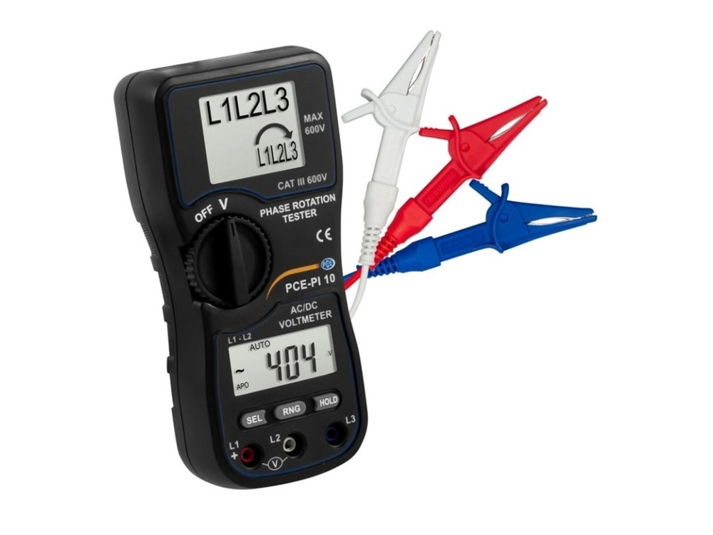 PCE Instruments PCE-PI 10 - Rotary Field indicator with Voltage Tester