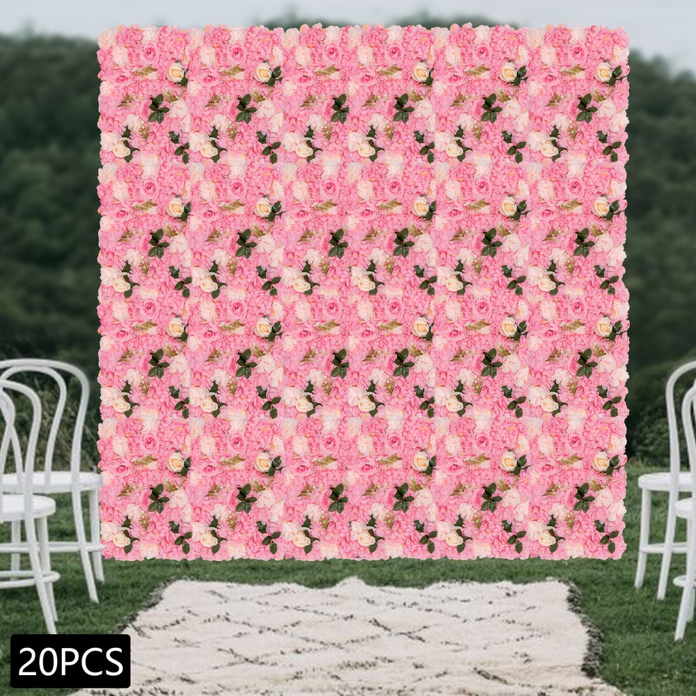 Flower Wall Panel, Artificial Floral Backdrop, Wall Decoration Backdrop HOT US!