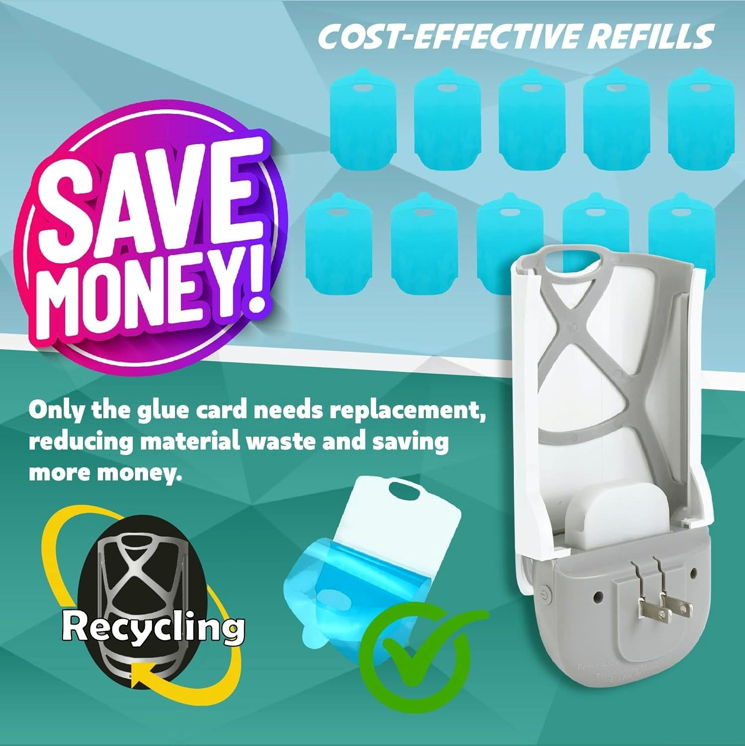 Indoor Plug-In Fruit Fly Insect Trap for Flies, Gnats, Bugs, Dimmable UV Light