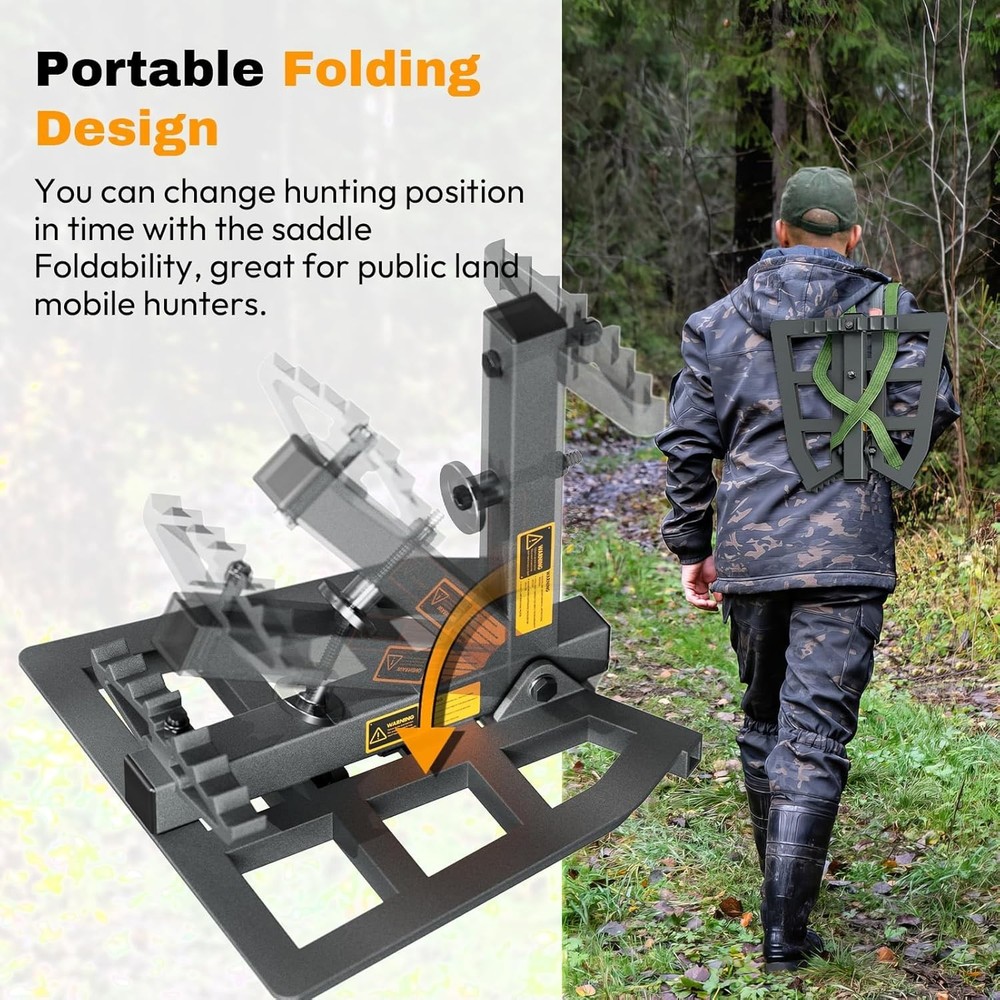 Tomaki Saddle Hunting Platform, Aluminum Adjustable Tree Saddle Platform