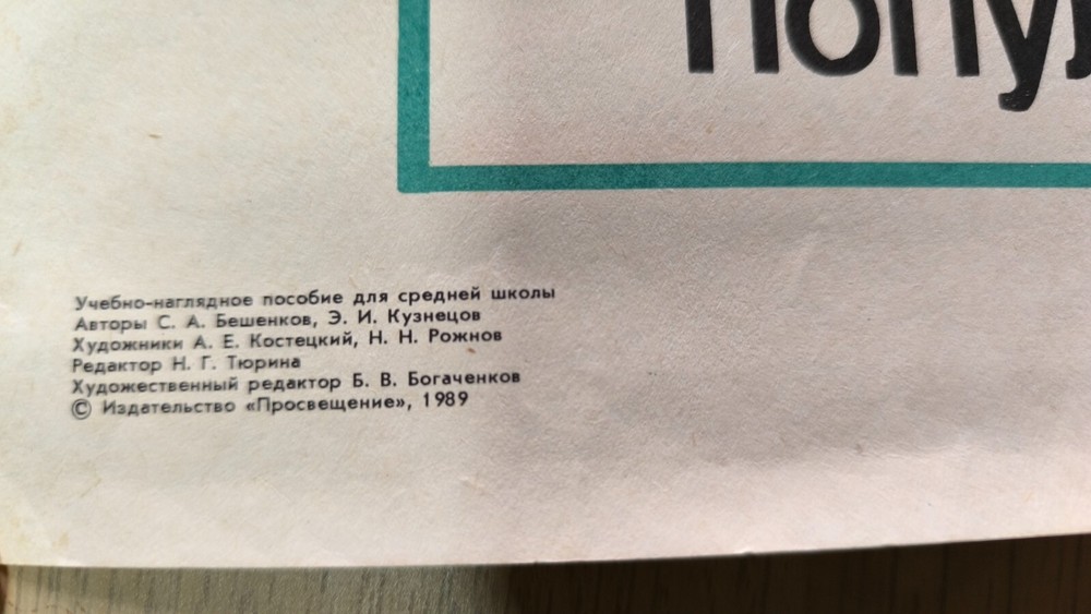 USSR Informatics Poster Ecological Model Algorithm 1989 Soviet Environmental