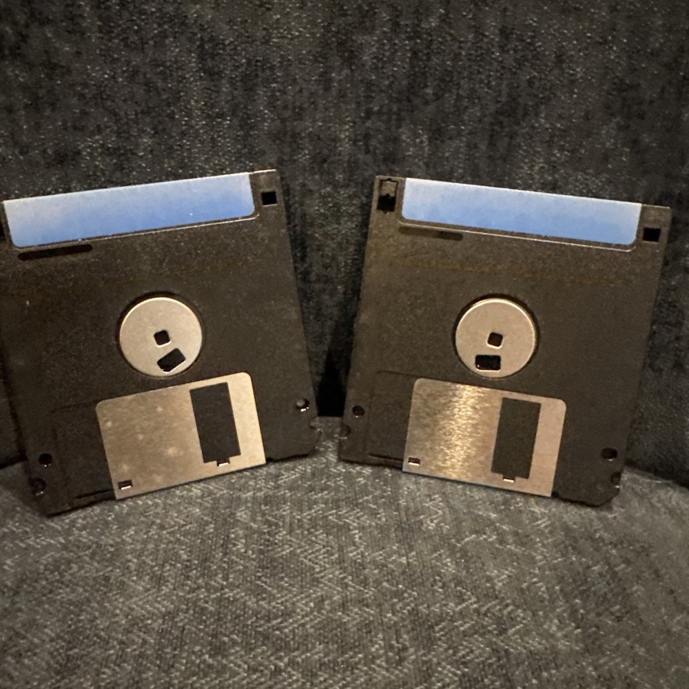 set of two Citibank PC banking program diskettes - Macintosh & IBM Compatible