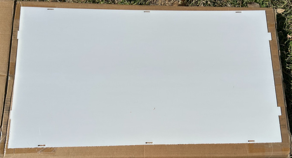 Acrylic Display Case with White Base - 29 inch tall - READ DESCRIPTION