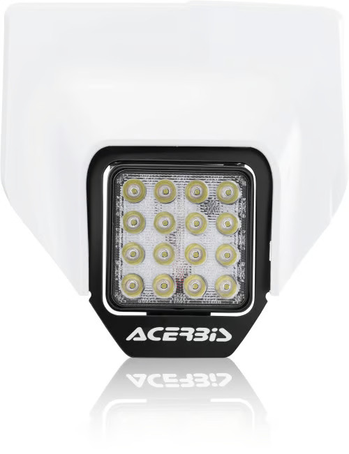 Acerbis VSL LED Headlight for Husqvarna/KTM - White Motorcycle Dirt Bike