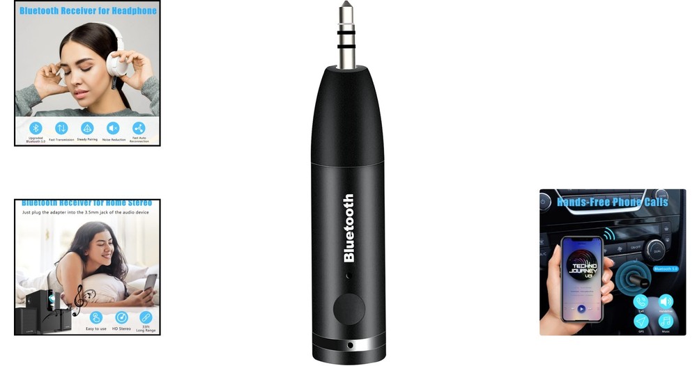 Mini Portable Bluetooth Aux Adapter - Upgrade Your Car & Stereo Music Experience