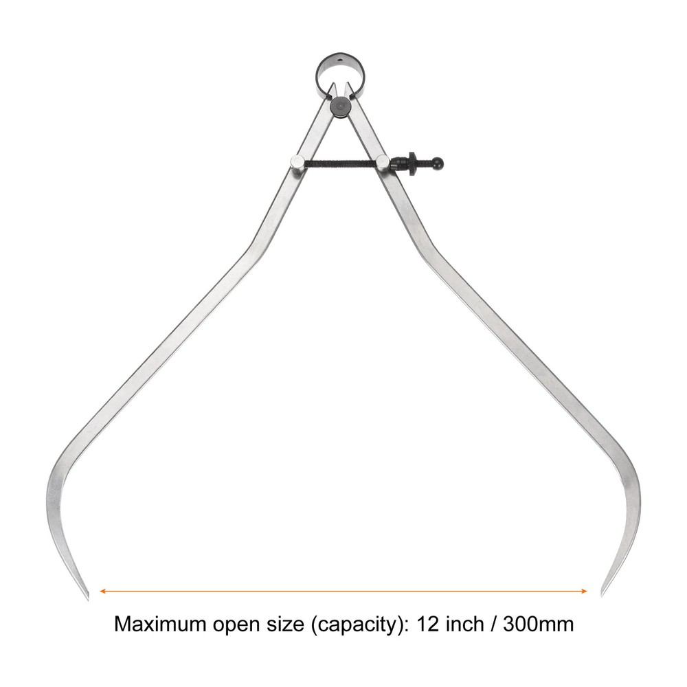 Spring Joint Caliper 12" 300mm Adjustable Spring Outside Caliper with Solid Nut