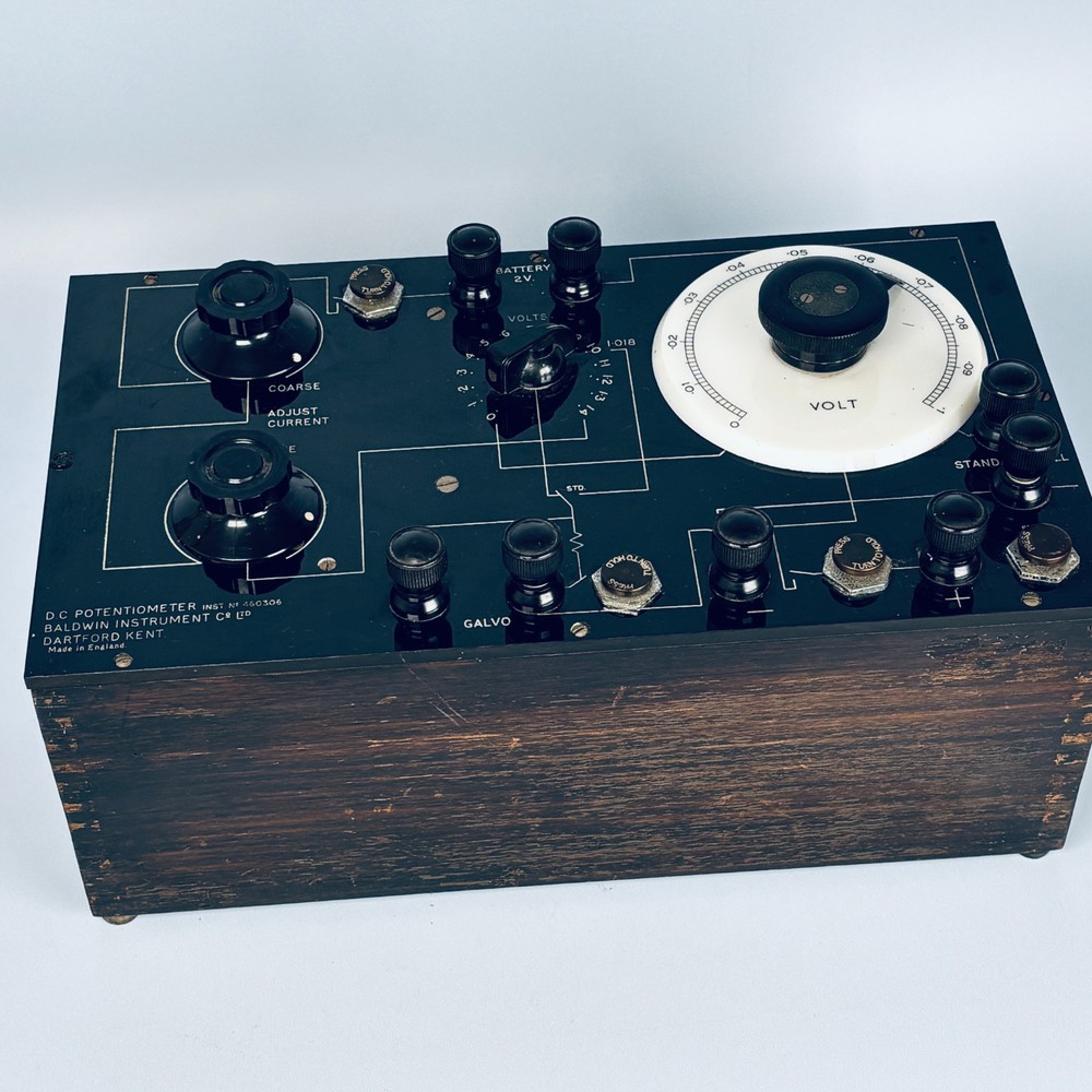 Voltmeter Potentiometer Baldwin Instruments Co x4 Logohm Mk 6 Microfarads Rare