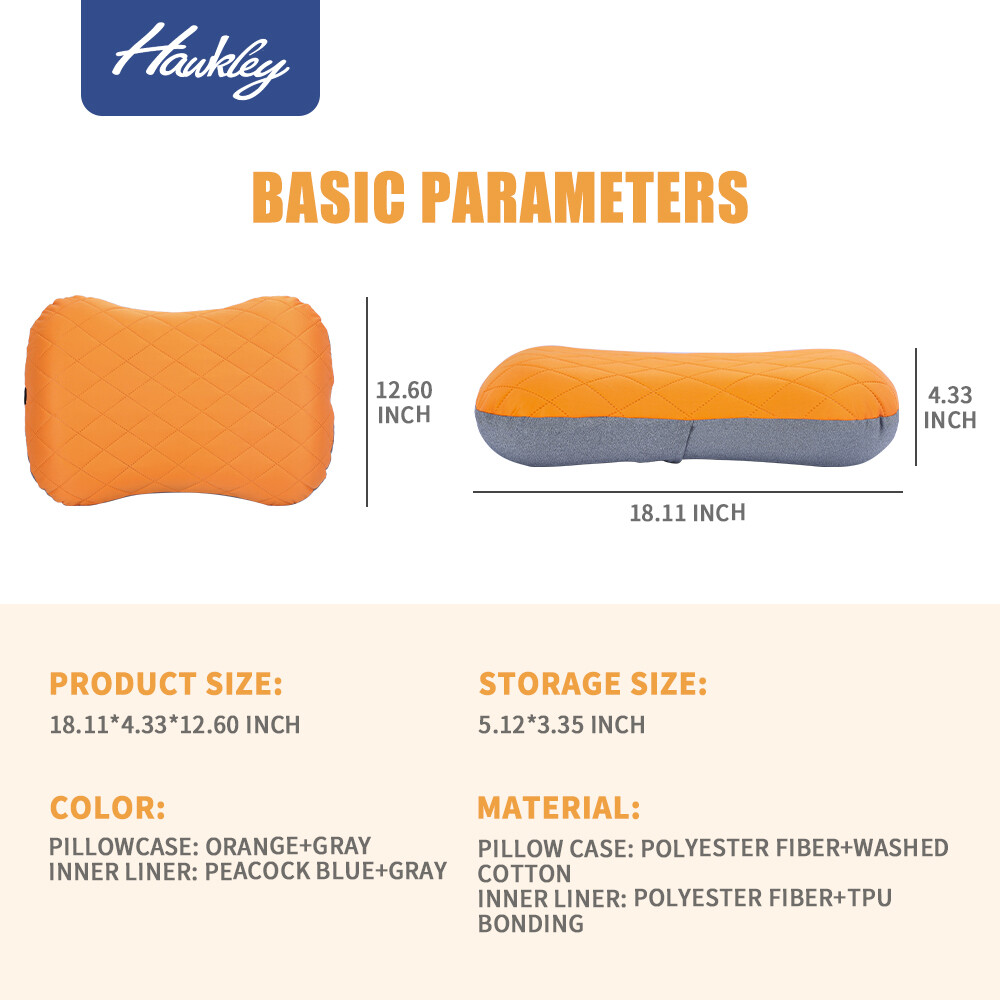 Lightweight Portable Camping Self-Inflating Sleeping Pad+Camping Pillows 2PCS