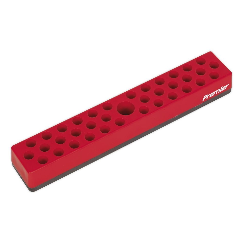 Sealey Magnetic Bit Holder 1/4" Hex Screwdriver Bits Drill Storage Rail 36