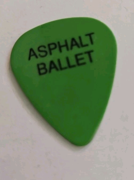 Asphalt Ballet Stage Used Guitar Pick VTG