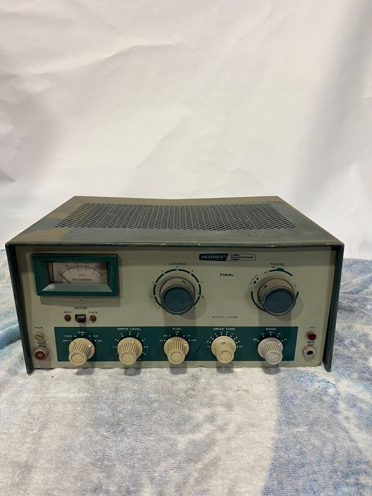 Vintage Heathkit DX-60 Tube Ham Radio Transmitter AM CW 80-10M Daystrom AS-IS