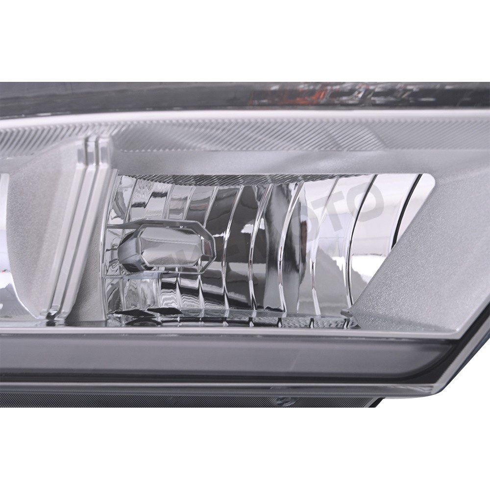 Headlight Assembly For 2016-2019 Ford Explorer Chrome w/LED DRL Left Driver Side