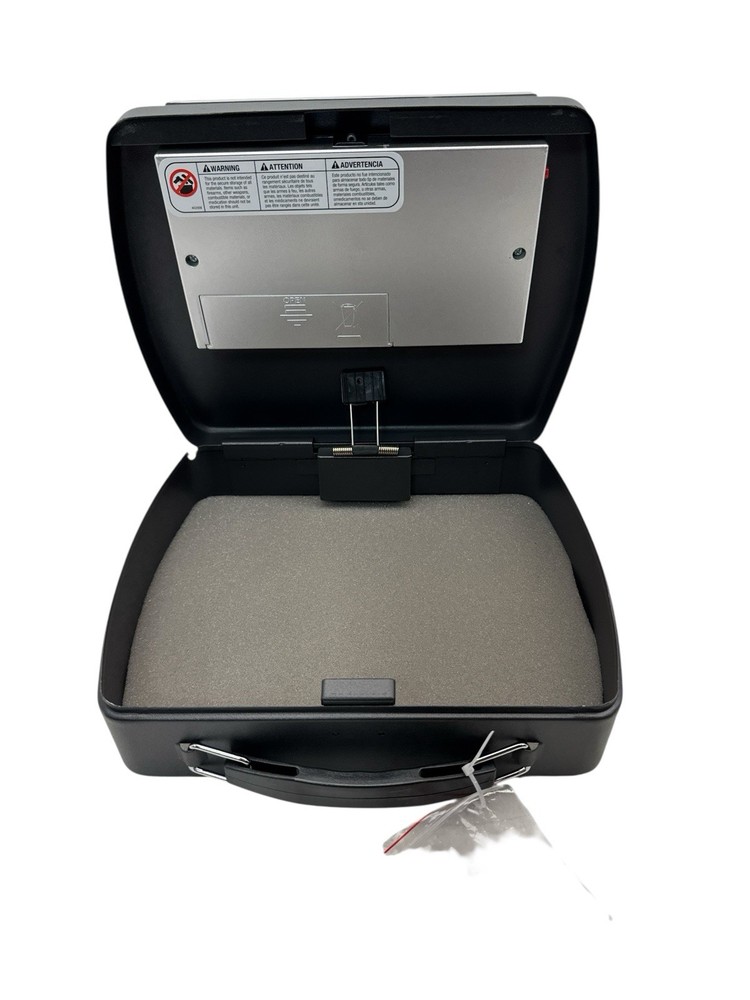 SentrySafe Small Digital Lock Box P008E Portable Security Tethering Cable Handle
