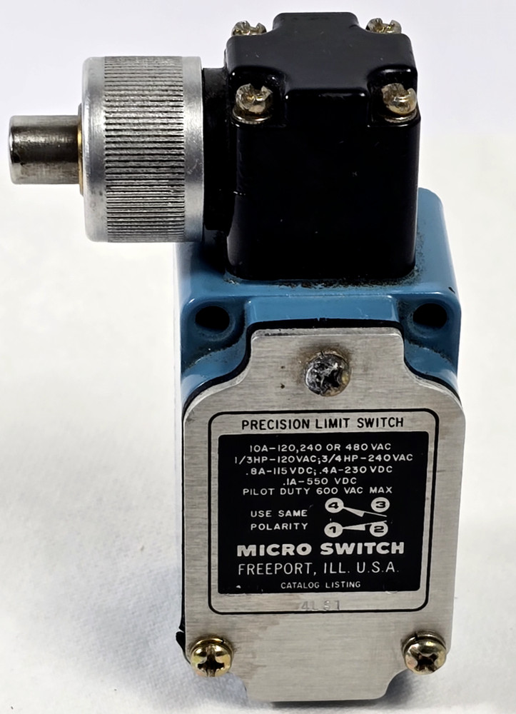 Micro Switch 4LS1 Precision Limit Switch 10A-120,240 or 480 VAC,600 VAC