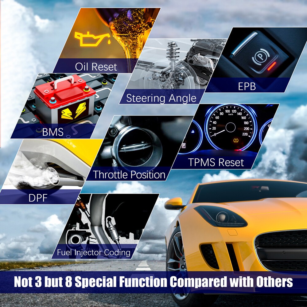 Ancel VD700-US All System Diagnostic ABS SRS DPF Car OBD2 Scanner Code Reader