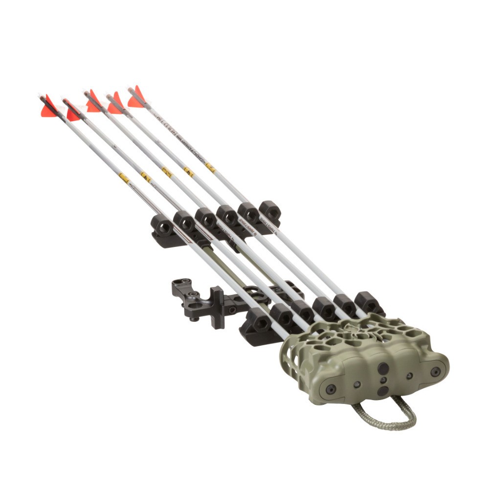 Trophy Ridge Hex Light Archery Arrow Quiver, Green