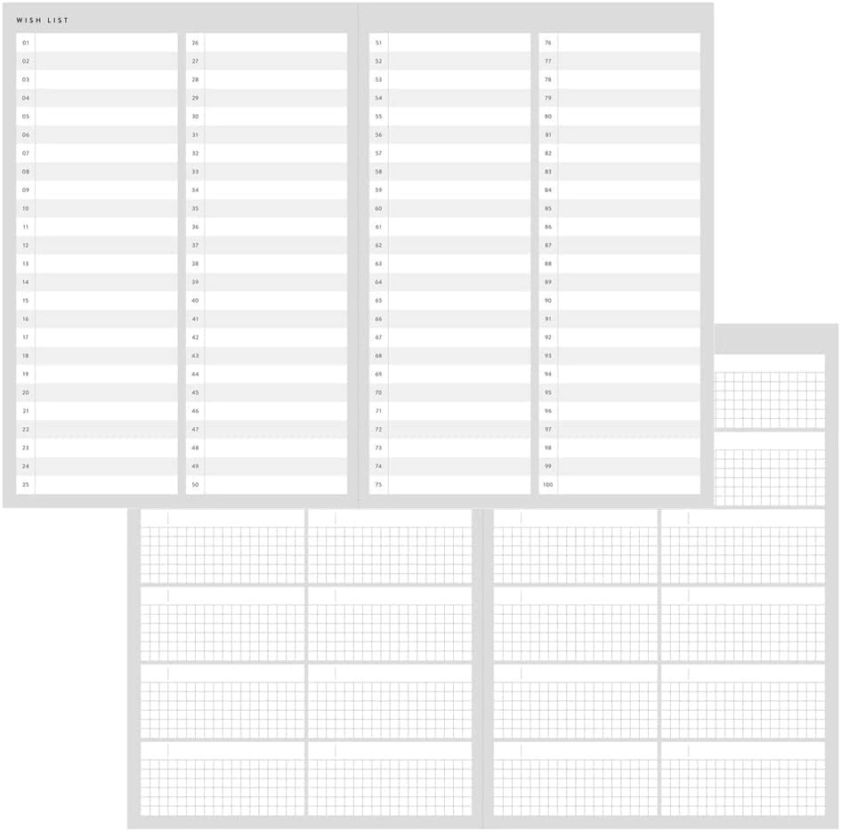 Date Free Weekly Mark's Log Diary Block Type