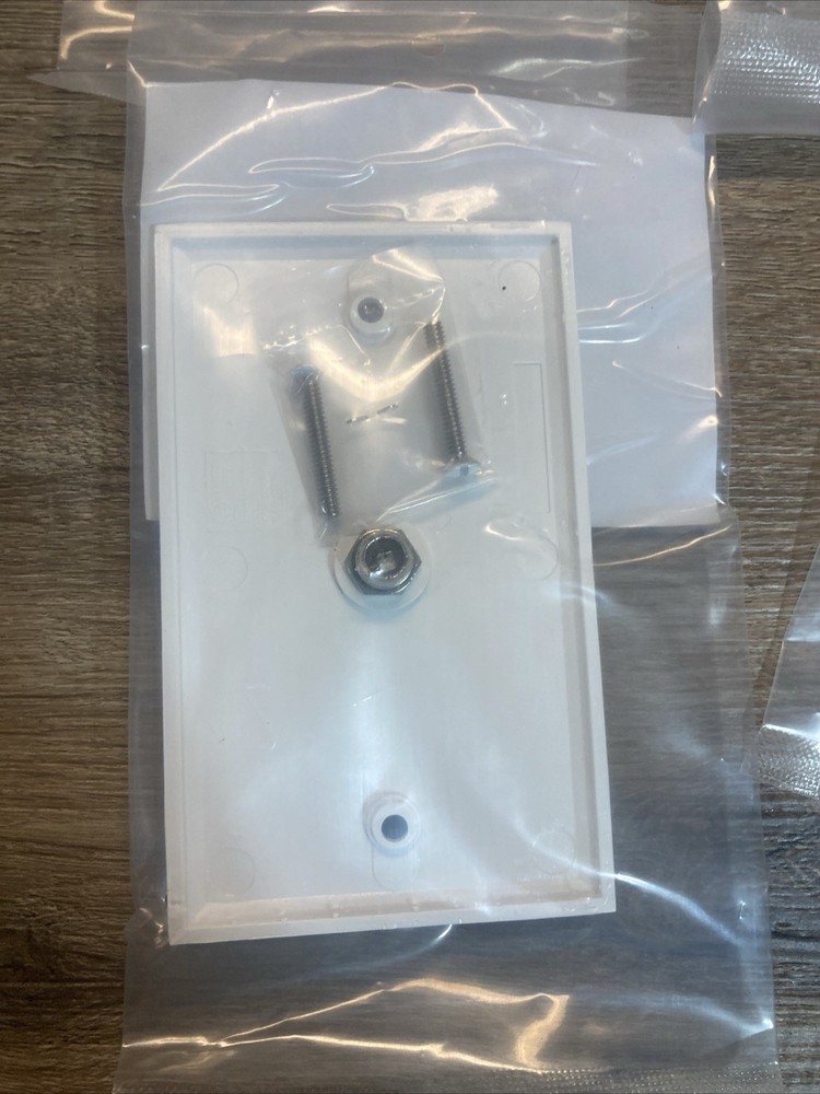 5 Pack Morris Single Coax Jack Plate White 85011