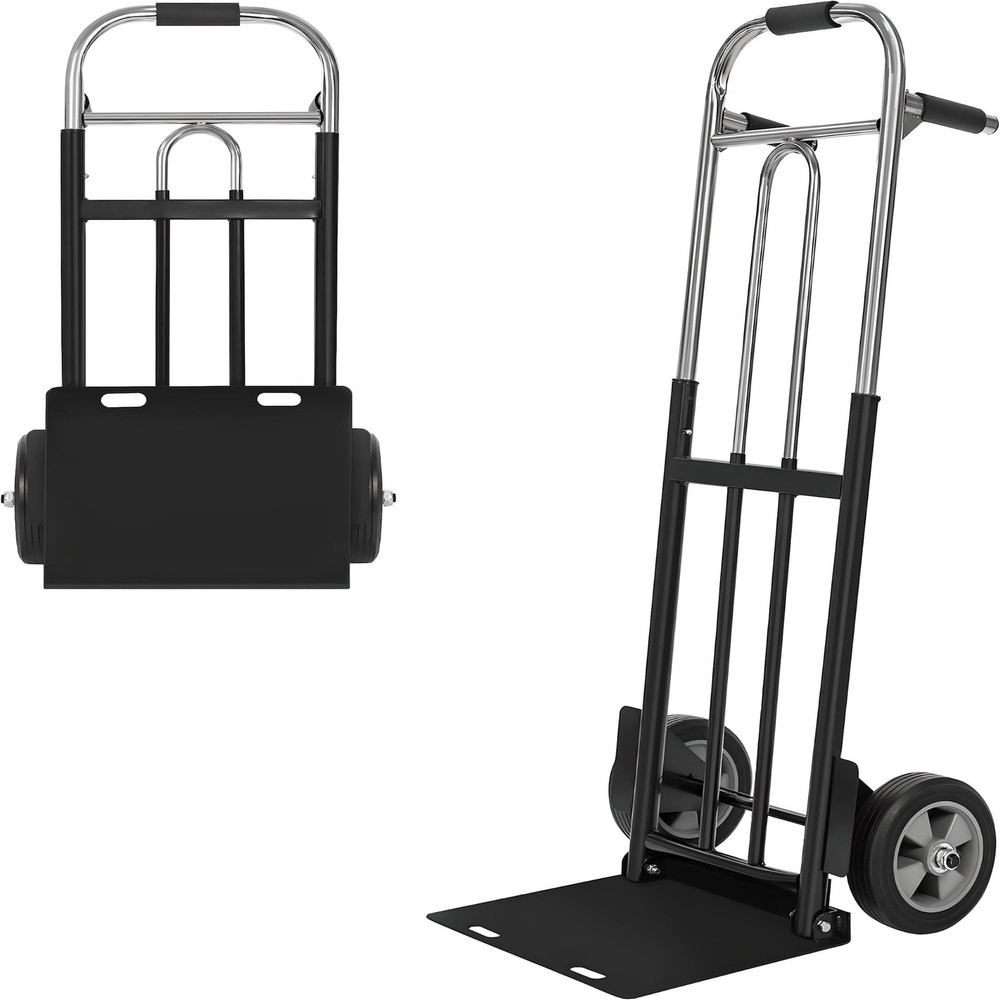 Folding Hand Truck Dolly 600 LB Capacity HeavyDuty Wheels Compact Design