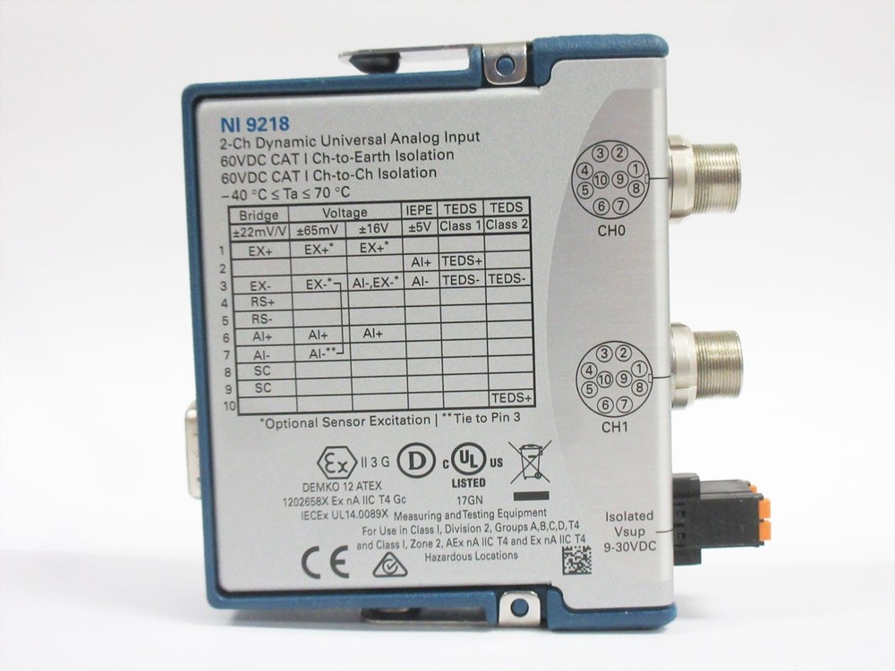 NATIONAL INSTRUMENTS 9218 NI 9218 MODULE ANALOG INPUT cRIO cDAQ 155813C-01L