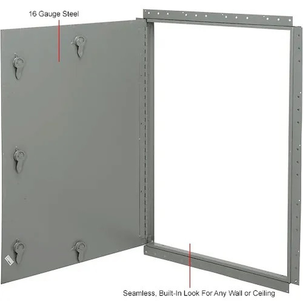 Concealed Frame Access Panel For Wallboard, Cam Latch, 22"W x 30"H