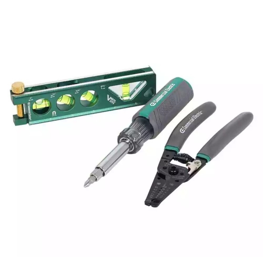 3 PIECE ELECTRIANS TOOL KIT COMMERCIAL ELECTRIC