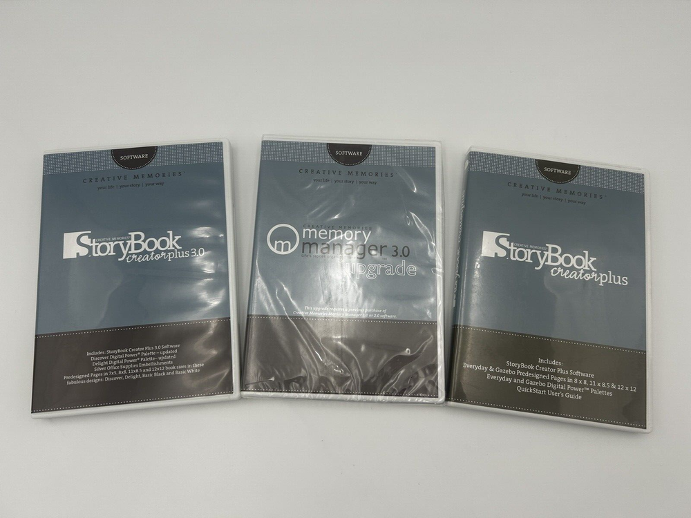 Creative Memories Scrapbook Software Lot Storybook Creator plus 3 manager