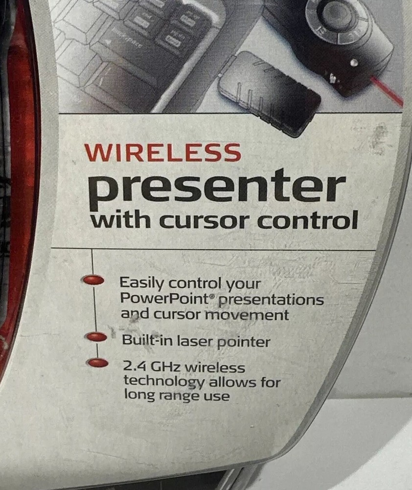 Targus Wireless Presenter Laser Pointer Remote AMP02US New & Sealed Genuine OEM