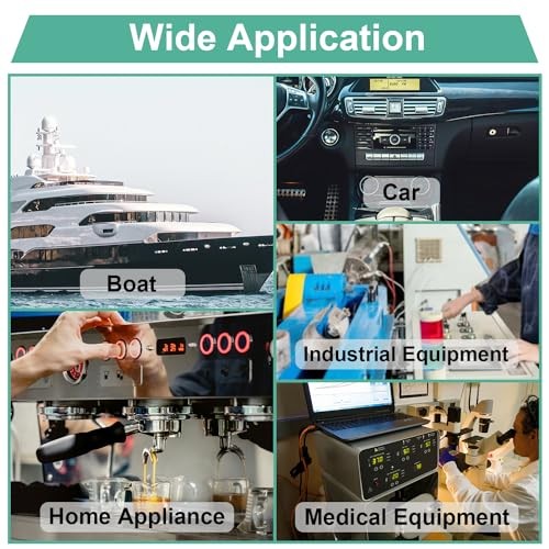 /5PCS 12mm Push Button Switch ON Off Mini Round Waterproof Black Shell Latching