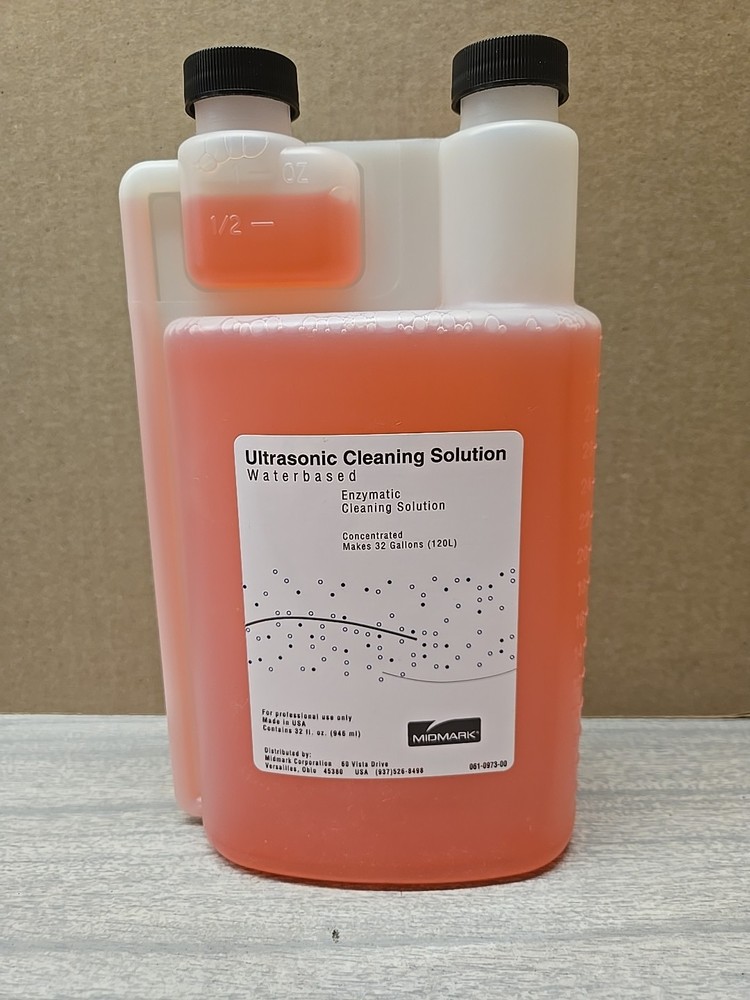Midmark Ultrasonic Waterbased Cleaning Solution 32 Fl Oz- Concentrated