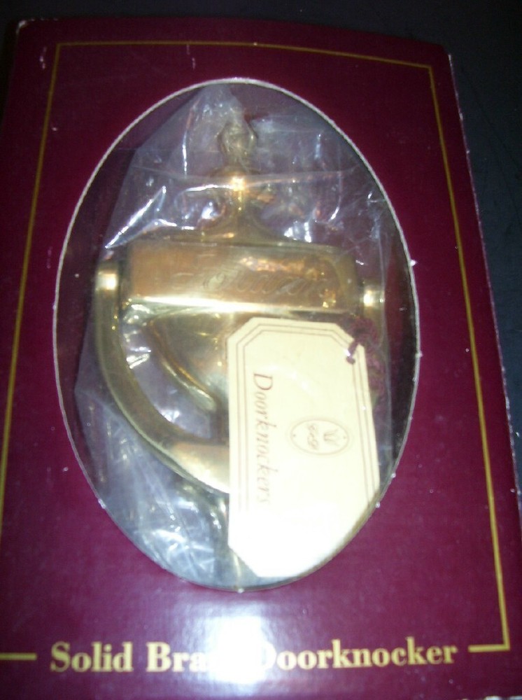 Vintage Solid Brass Door Knocker - Made Spain - Engraved JORDAN