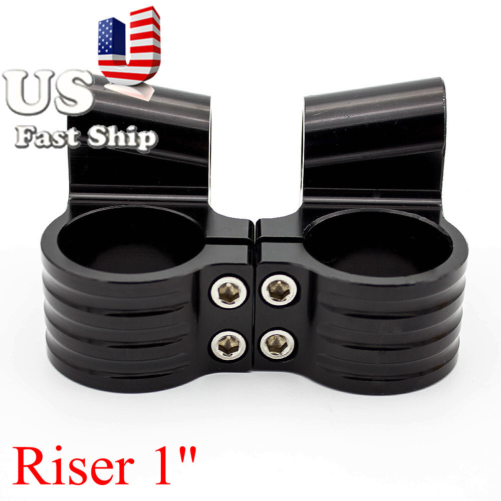36mm Riser Motorcycle Universal Clip On Ons Fork Clamp Handle Bar Handlebars US