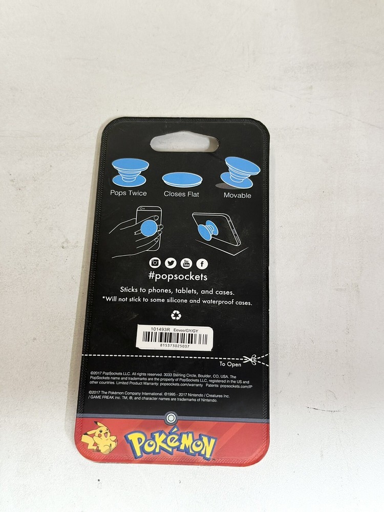 Popsocket Pokemon Eevee Collapsible Grip and Stand Phone Accessory NEW