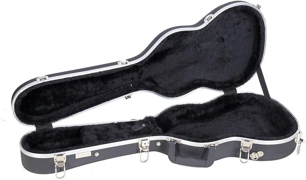 Crossrock Baritone Ukulele, ABS Molded Hard Backpack Case, Black