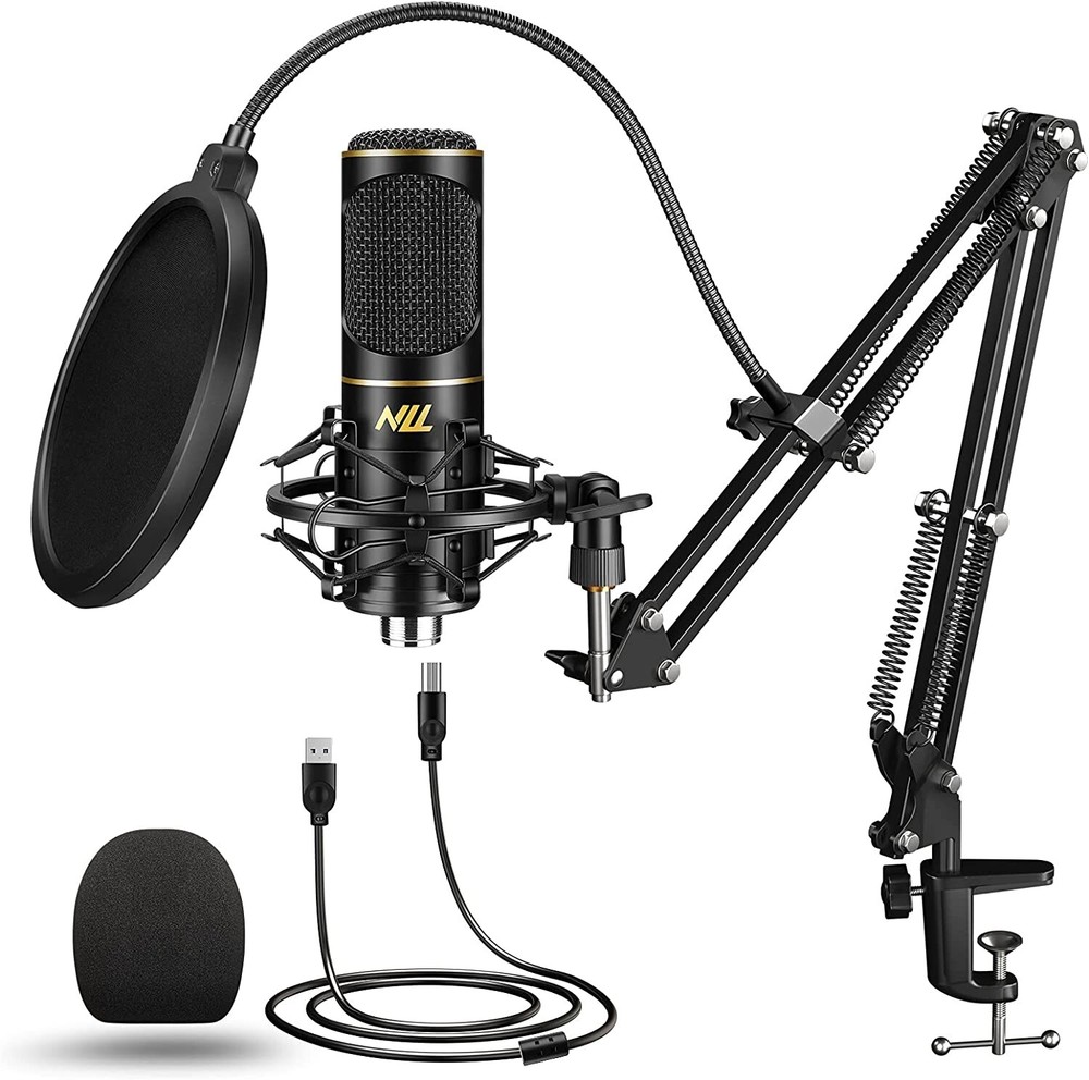 USB Microphone for Computer PC NLL Podcast Condenser Microphone Kit NC-011 NEW