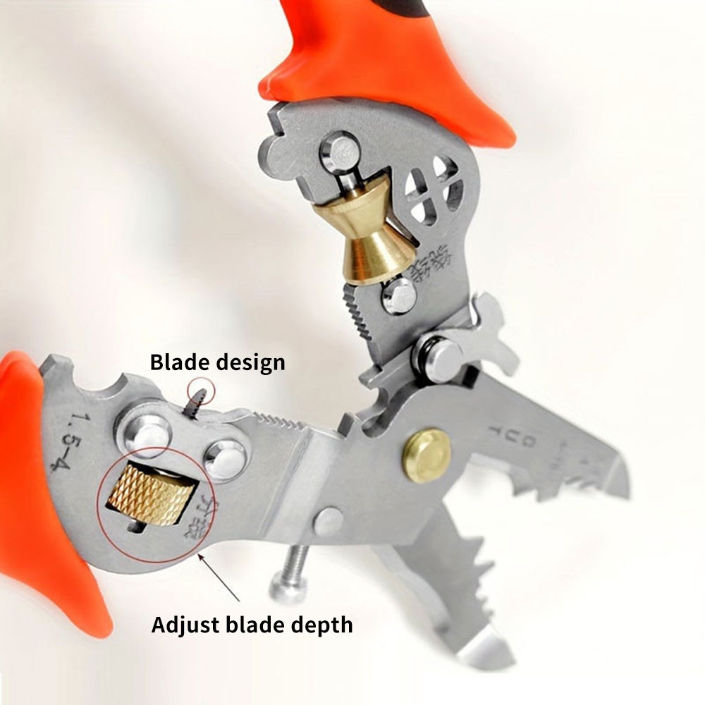 Ultimate 10in1 Wire Stripper: Precision Stainless Steel Multi-Tool for CuttingCW