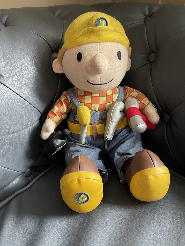 Vintage 2000 Read Along Talking Bob The Builder Interactive Plush Working